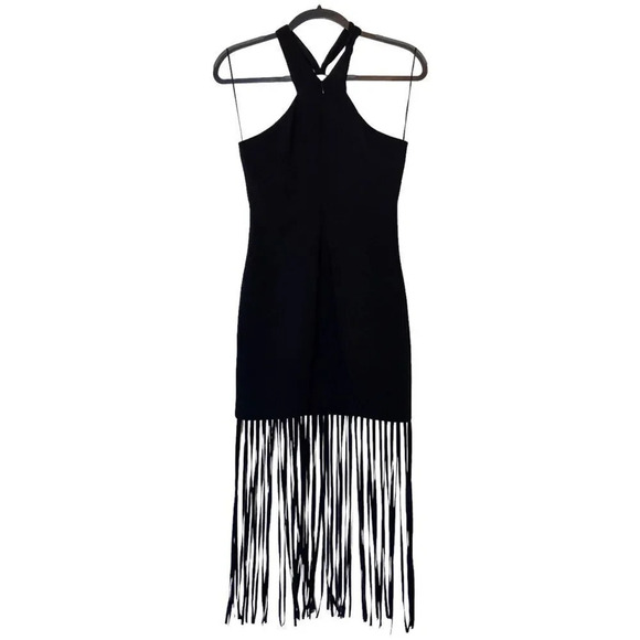 LIKELY Noreen Black Fringe Dress Size 4 - Picture 4 of 9